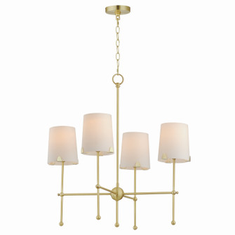 Huntington Four Light Chandelier in Satin Brass (16|32364WTSBR)