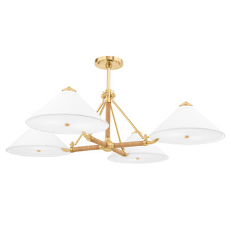 Williamsburg Eight Light Chandelier in Aged Brass (70|1046-AGB)
