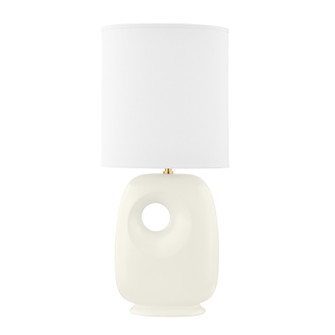 Harbor Park One Light Table Lamp in Aged Brass/Satin Ivory (70|L1506-AGB/CSI)