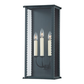 Zuma Three Light Outdoor Wall Sconce in Verdigris (67|B6713-VER)