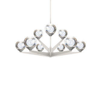 Double Bubble LED Chandelier in Satin Nickel (281|PD-82027-SN)