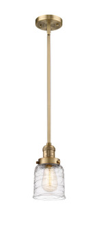 Franklin Restoration LED Mini Pendant in Brushed Brass (405|201S-BB-G513-LED)