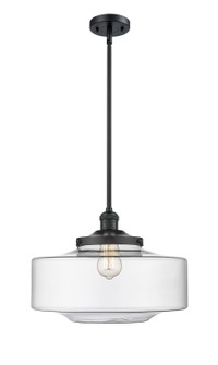 Franklin Restoration One Light Mini Pendant in Matte Black (405|201S-BK-G692-16)