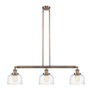 Franklin Restoration Three Light Island Pendant in Antique Copper (405|213-AC-G713)