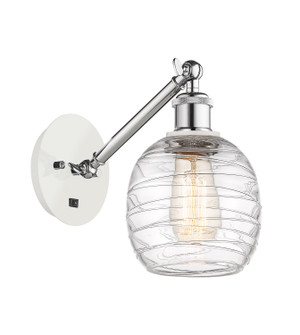 Ballston One Light Wall Sconce in White Polished Chrome (405|317-1W-WPC-G1013)