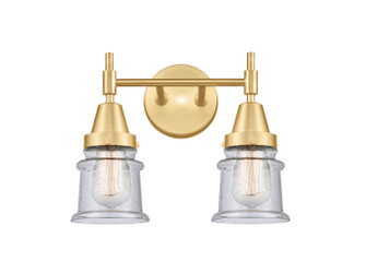 Caden LED Bath Vanity in Satin Gold (405|447-2W-SG-G184S-LED)