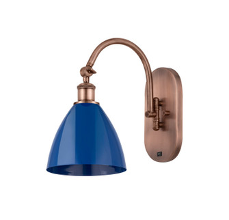 Ballston One Light Wall Sconce in Antique Copper (405|518-1W-AC-MBD-75-BL)