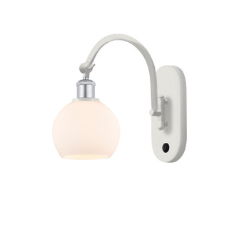 Ballston LED Wall Sconce in White Polished Chrome (405|518-1W-WPC-G121-6-LED)