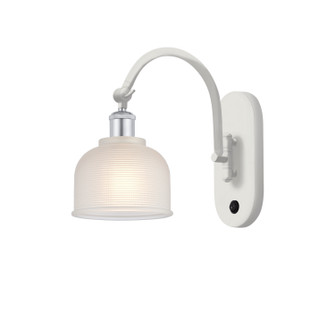 Ballston One Light Wall Sconce in White Polished Chrome (405|518-1W-WPC-G411)
