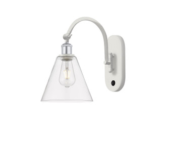 Ballston One Light Wall Sconce in White Polished Chrome (405|518-1W-WPC-GBC-82)