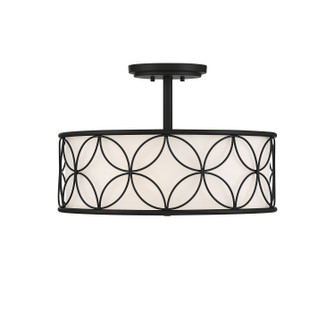 Reid Four Light Semi-Flush Mount in Matte Black (51|6-1953-4-89)