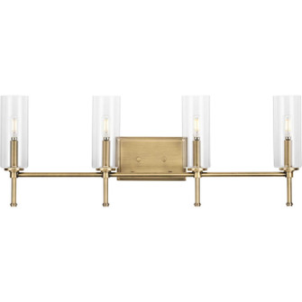 Elara Four Light Bath Vanity in Vintage Brass (54|P300359-163)