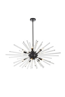 Sienna Ten Light Pendant in Black (173|2502D46BK)