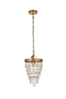 Reese One Light Pendant in brass (173|LD714D9BR)