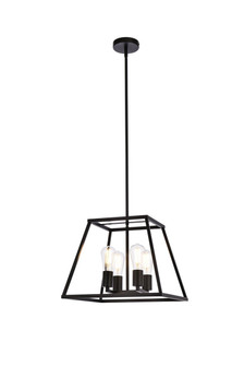 Declan Four Light Pendant in Black (173|LD720D16BK)