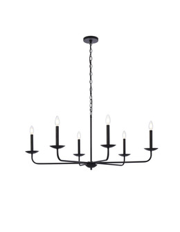 Cohen Six Light Pendant in Black (173|LD812D42BK)