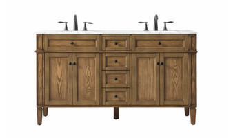 Park Avenue Double Bathroom Vanity in Driftwood (173|VF12560DDW)