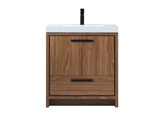 Wyatt Single Bathroom Vanity in Walnut Brown (173|VF46030WB)