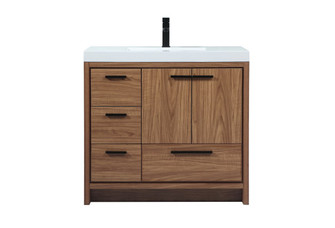 Wyatt Single Bathroom Vanity in Walnut Brown (173|VF46036WB)