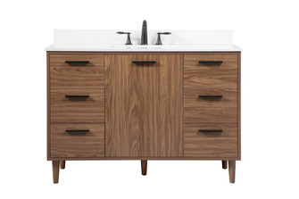 Baldwin Single Bathroom Vanity in Walnut Brown (173|VF47048WB-BS)