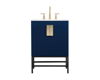 Eugene Single Bathroom Vanity in Blue (173|VF48824MBL)