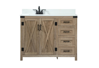 Grant Single Bathroom Vanity in Natural oak (173|VF90242NT-BS)