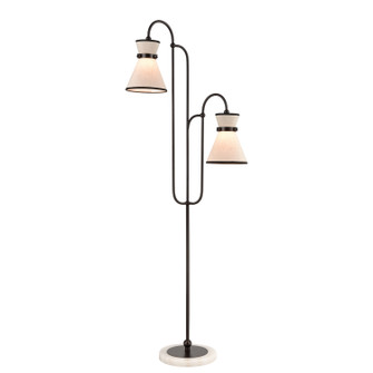 Emsworth Two Light Floor Lamp in Matte Black (45|H0019-7984)