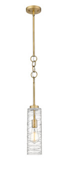 Wexford LED Mini Pendant in Brushed Brass (405|380-1S-BB-G381-4CL-LED)