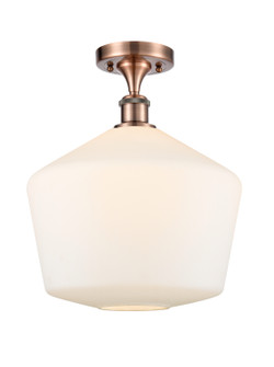 Ballston One Light Semi-Flush Mount in Antique Copper (405|516-1C-AC-G651-12)