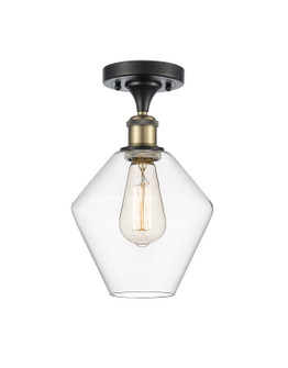 Ballston One Light Semi-Flush Mount in Black Antique Brass (405|516-1C-BAB-G652-8)