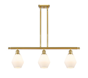 Ballston Three Light Island Pendant in Satin Gold (405|516-3I-SG-G651-6)