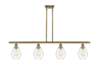 Ballston Four Light Island Pendant in Antique Brass (405|516-4I-AB-G652-6)