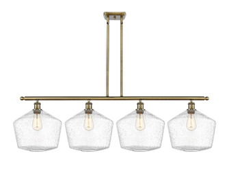 Ballston Four Light Island Pendant in Antique Brass (405|516-4I-AB-G654-12)