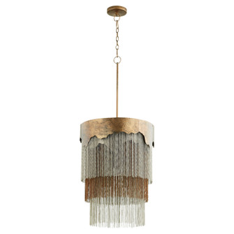 Three Light Pendant in Silver And Bronze (208|11329)