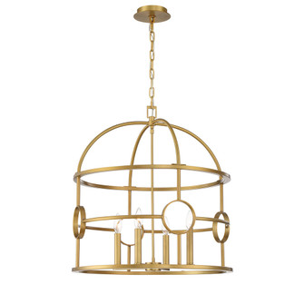 Quincy Four Light Lantern in Brass (90|800442)