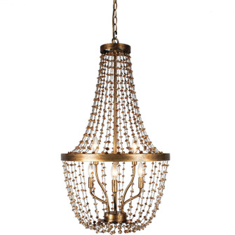 Liviana Six Light Chandelier in Gold Leaf (374|H8120-6)