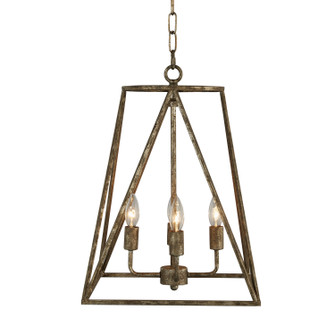 Gia Four Light Chandelier in Aged Silver (374|H7210-4)