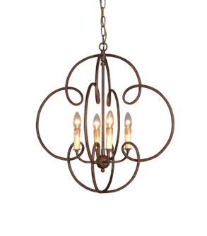 Sonia Four Light Chandelier in Rustic (374|H6232-4)