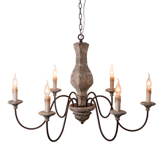 Dorotea Six Light Chandelier in Chopped Grey (374|H6103-6)