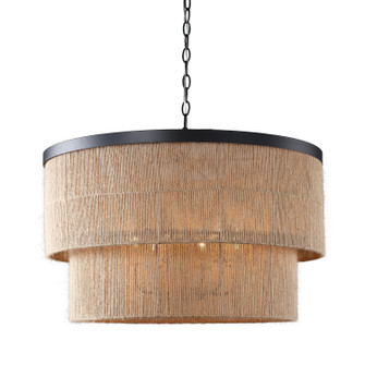 Whitsunday Six Light Chandelier in Matte Black (374|H22117-6)