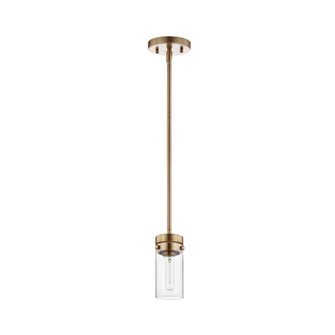 Intersection One Light Mini Pendant in Burnished Brass (72|60-7529)