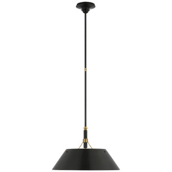 Turlington LED Pendant in Bronze and Hand-Rubbed Antique Brass (268|TOB 5724BZ/HAB-BZ)