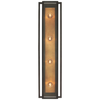 Halle LED Vanity in Bronze and Hand-Rubbed Antique Brass (268|S 2204BZ/HAB-CG)