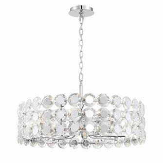 Perrene Eight Light Chandelier in Chrome (40|44286-019)