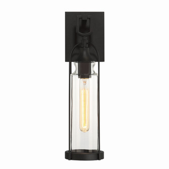 Yasmin One Light Outdoor Wall Sconce in Satin Black (40|42726-012)