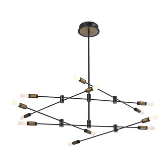 Albany LED Chandelier in Brass-Black (40|37051-013) Albany LED Chandelier in Brass-Black (40|37051-013)