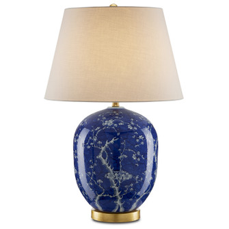 Sakura One Light Table Lamp in Blue/White/Gold Leaf (142|6000-0793)