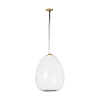 Kapoor LED Pendant in Clear/Natural Brass (182|700TDKPR17CNB-LED927)