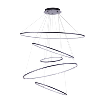 Halo LED Chandelier in Black (90|134808)