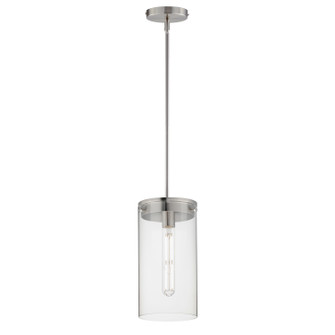 Pinn One Light Pendant in Satin Nickel (16|12408CLSN)